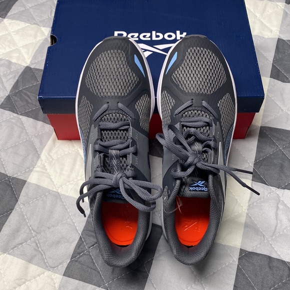 Grey & Blue Reebok Running Shoe, 8.5 - Picture 11 of 12